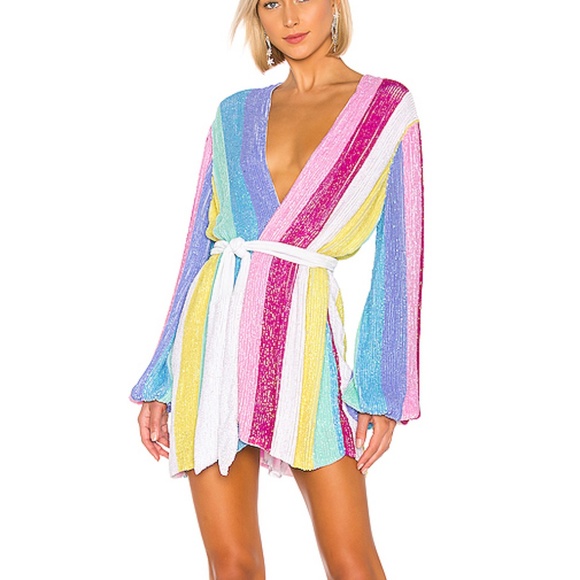 Retrofete Dresses & Skirts - Retrofete Gabrielle Unicorn Robe Dress Small NWT